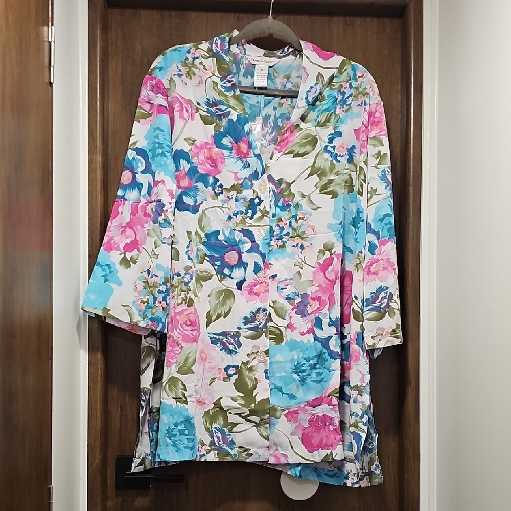 Draper 's & Damon's - Floral blouse womens plus 3X
